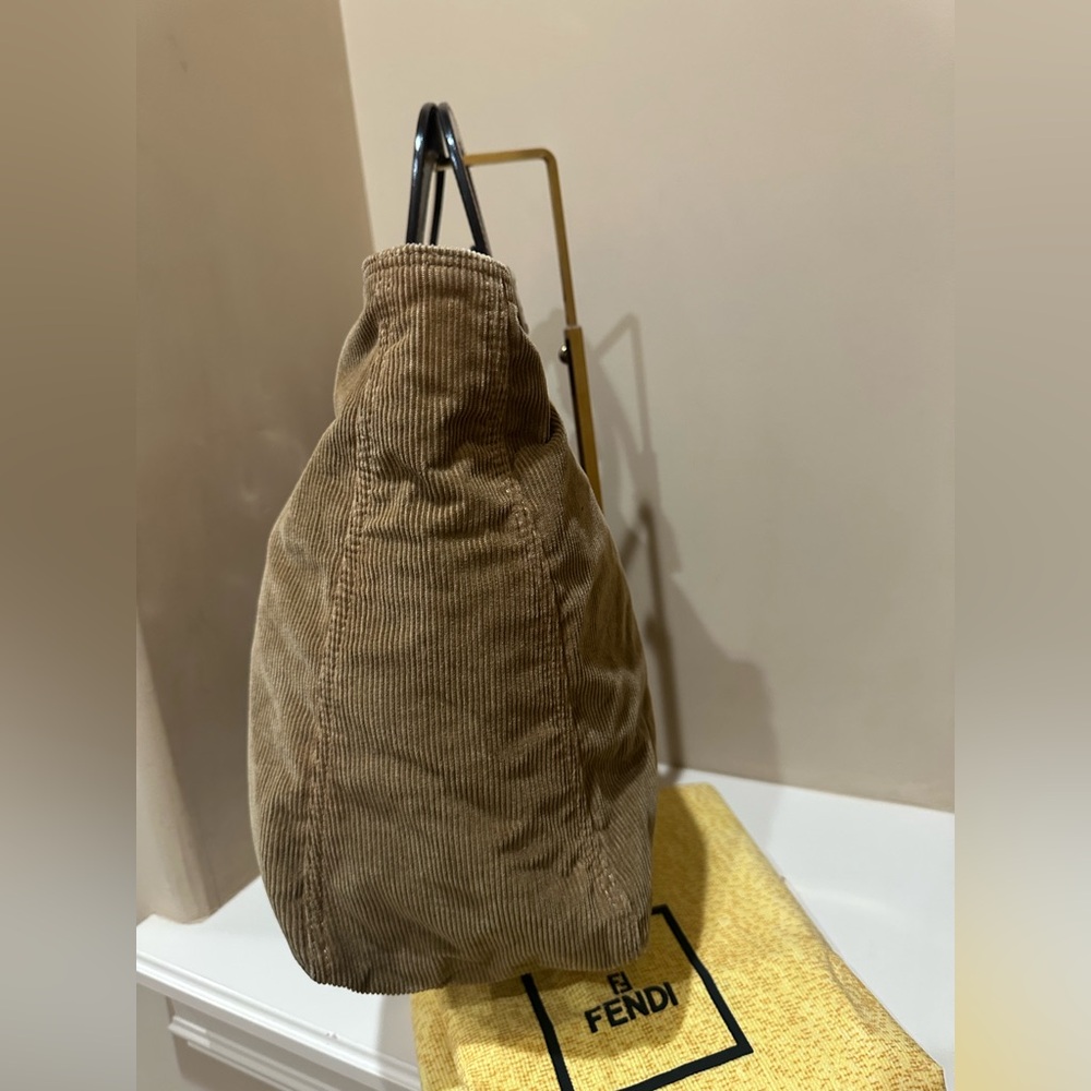 Fendi Brown Corduroy Bag - Picture 5 of 13